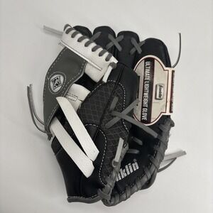 Franklin Sports 9.5'' Meshtek Baseball Glove RHT Tee Ball Black‎ Gray Brand New